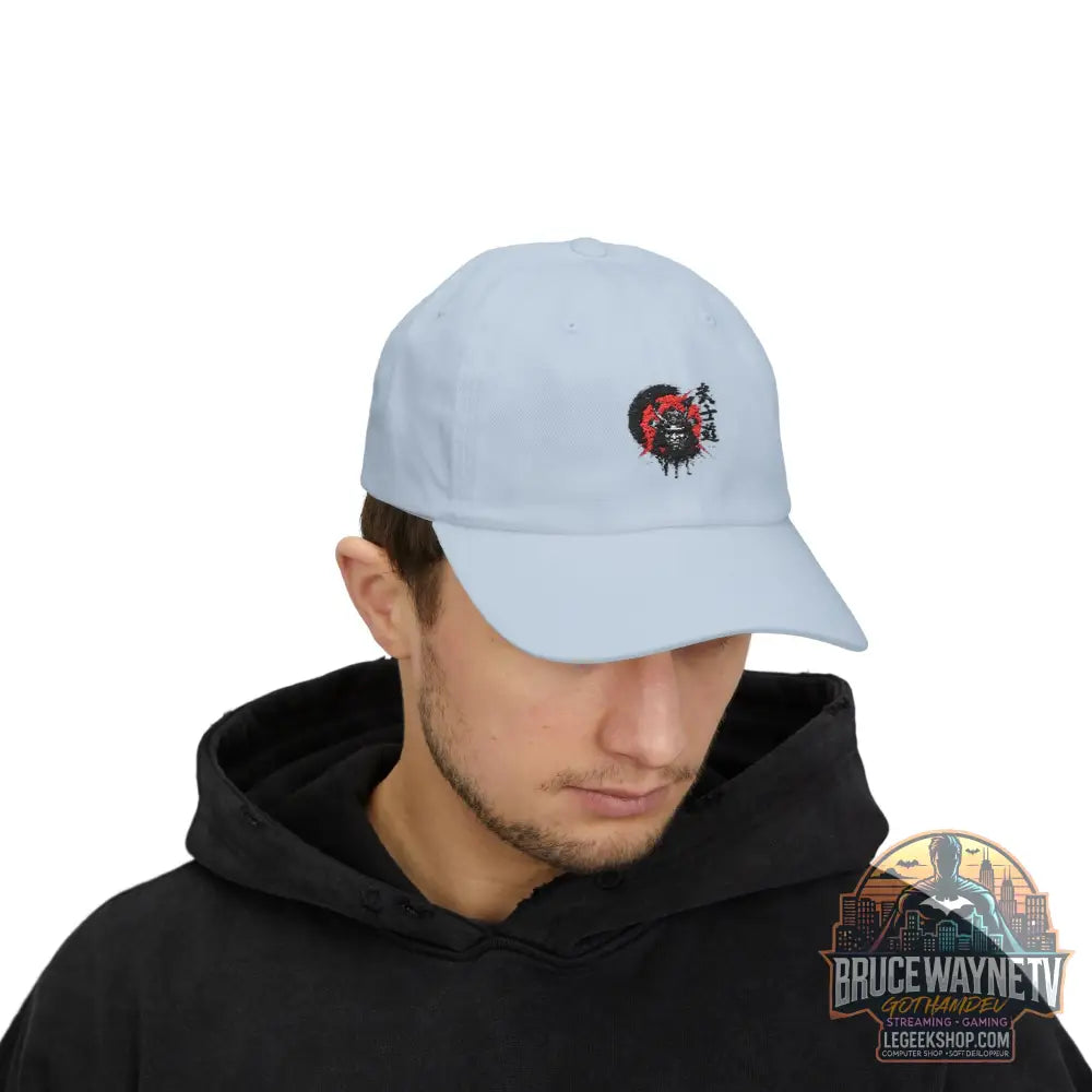 Casquette Dad Cap Loup Samouraï Soleil Rouge Kanji - Casquette