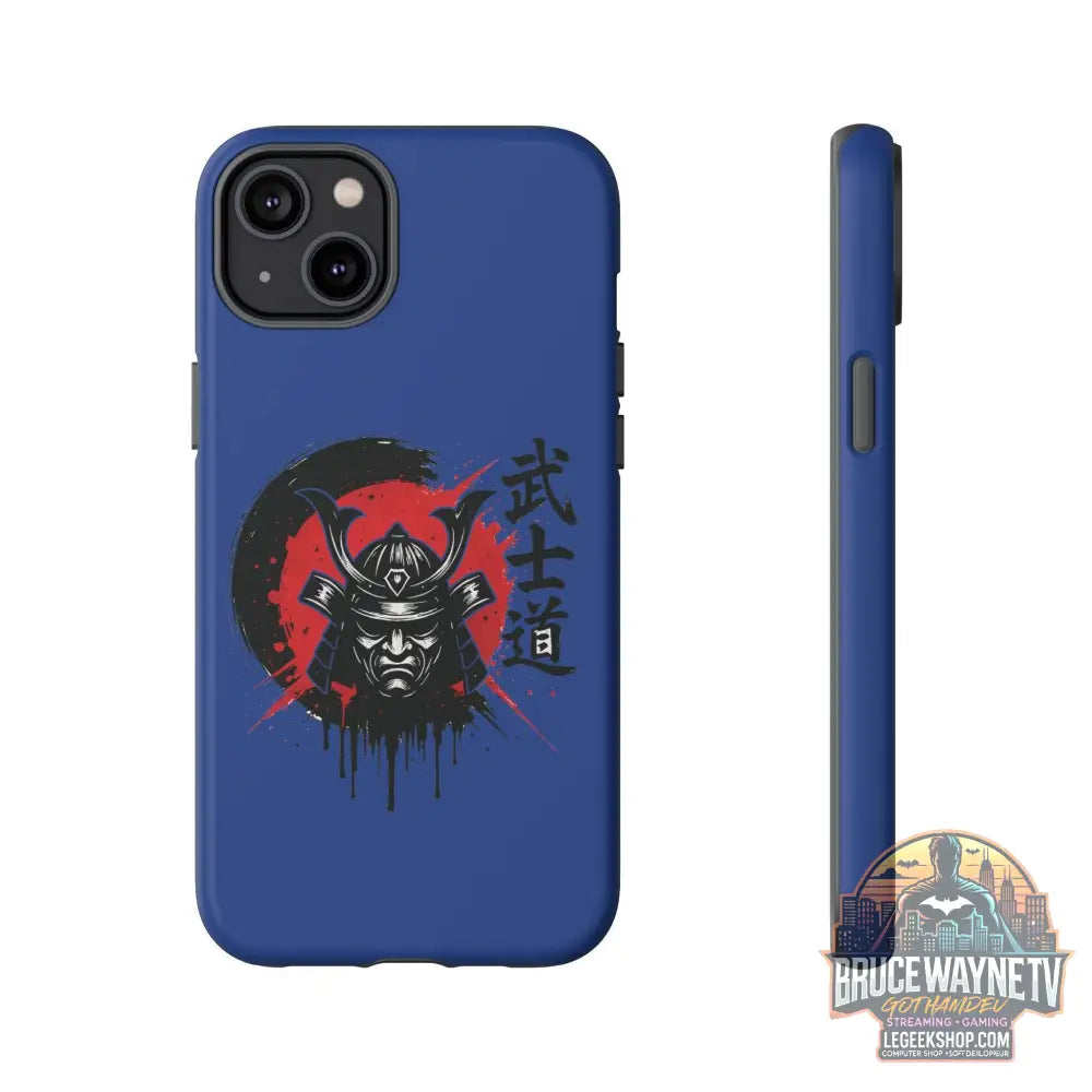 📱 samurai phone case Bleue foncé – coque renforcée iPhone 📱 - Legeekshop