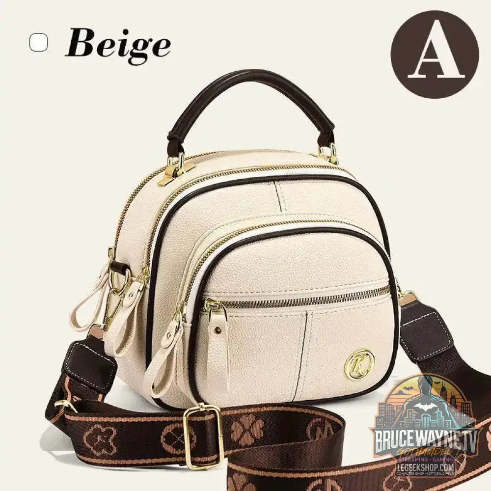 👜 sac bandoulière cuir PU multifonctionnel à large sangle réglable 👜 - Legeekshop