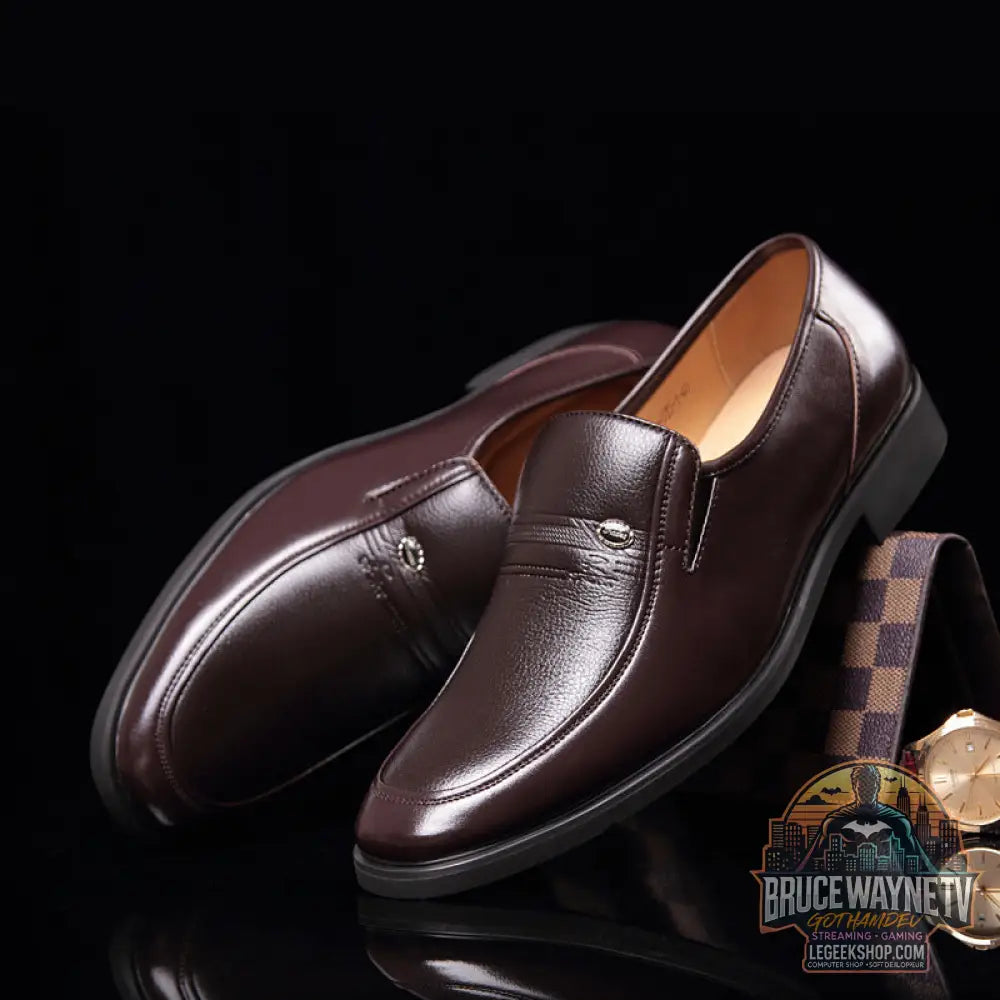 Chaussures Homme Cuir Souple Business Casual Respirantes - 5230 Brown / 38 - Chaussures Homme