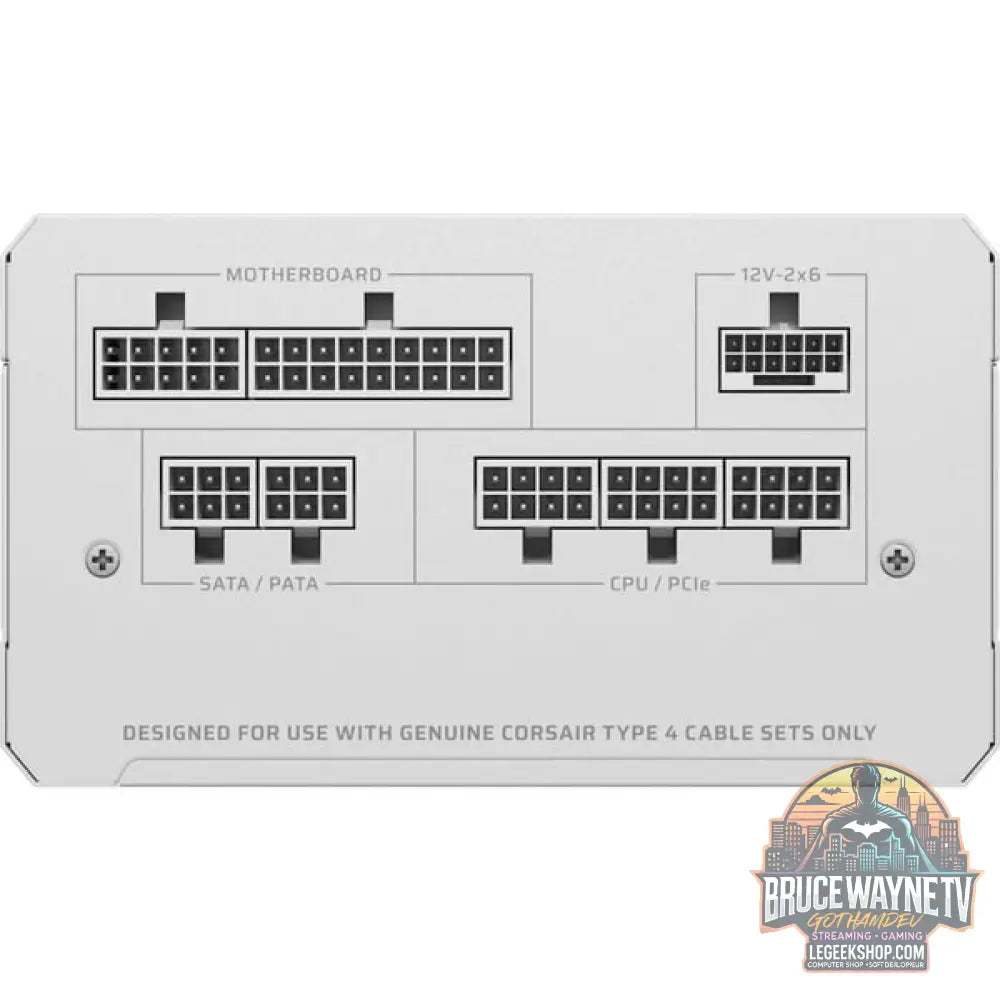 Corsair RM850e White, alimentation PC - Corsair - vue 3