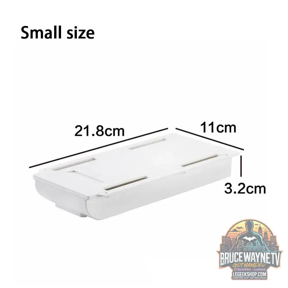 🖇️ Boîte de Rangement Cachée pour Bureau – Tiroir Auto-Adhésif Discret | Organisateur Plastique - Legeekshop