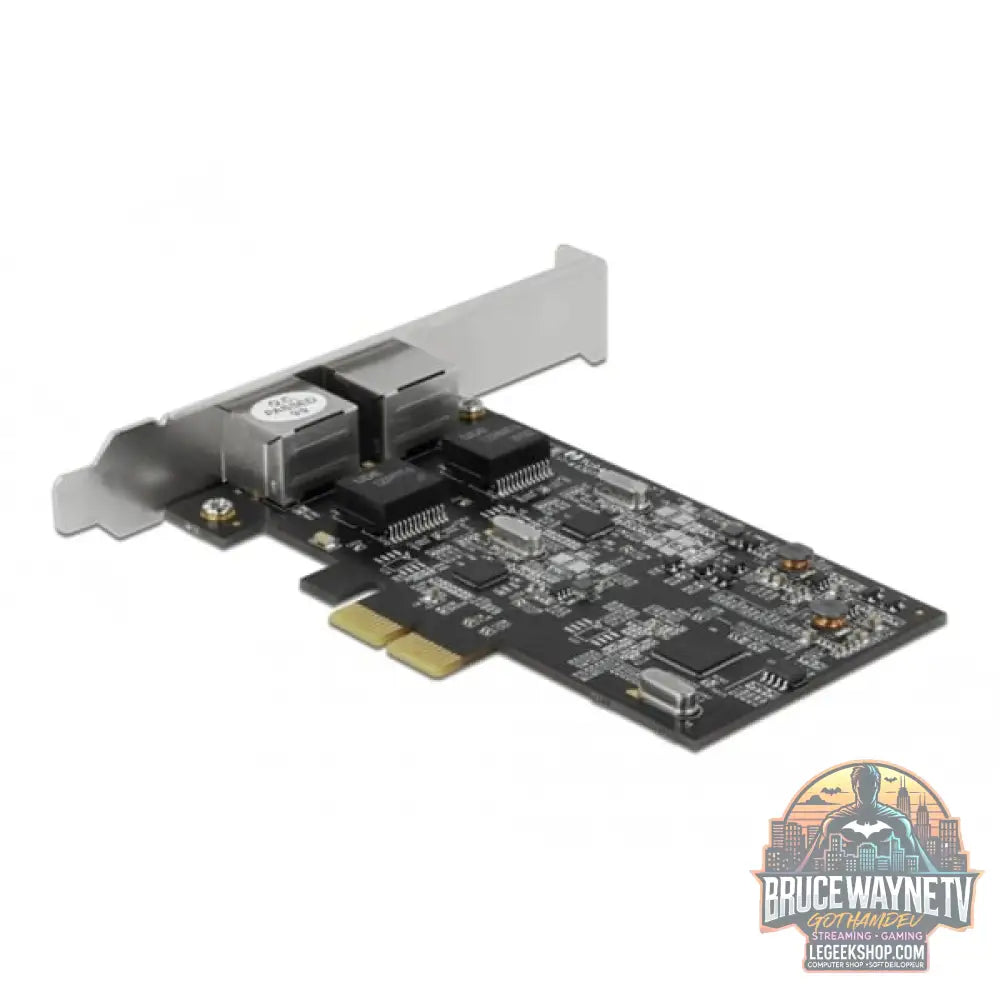 DeLOCK PCI Express x2 Karte auf 2 x RJ45 2,5 Gigabit LAN RTL8125, adaptateur réseau - DeLOCK - vue 2