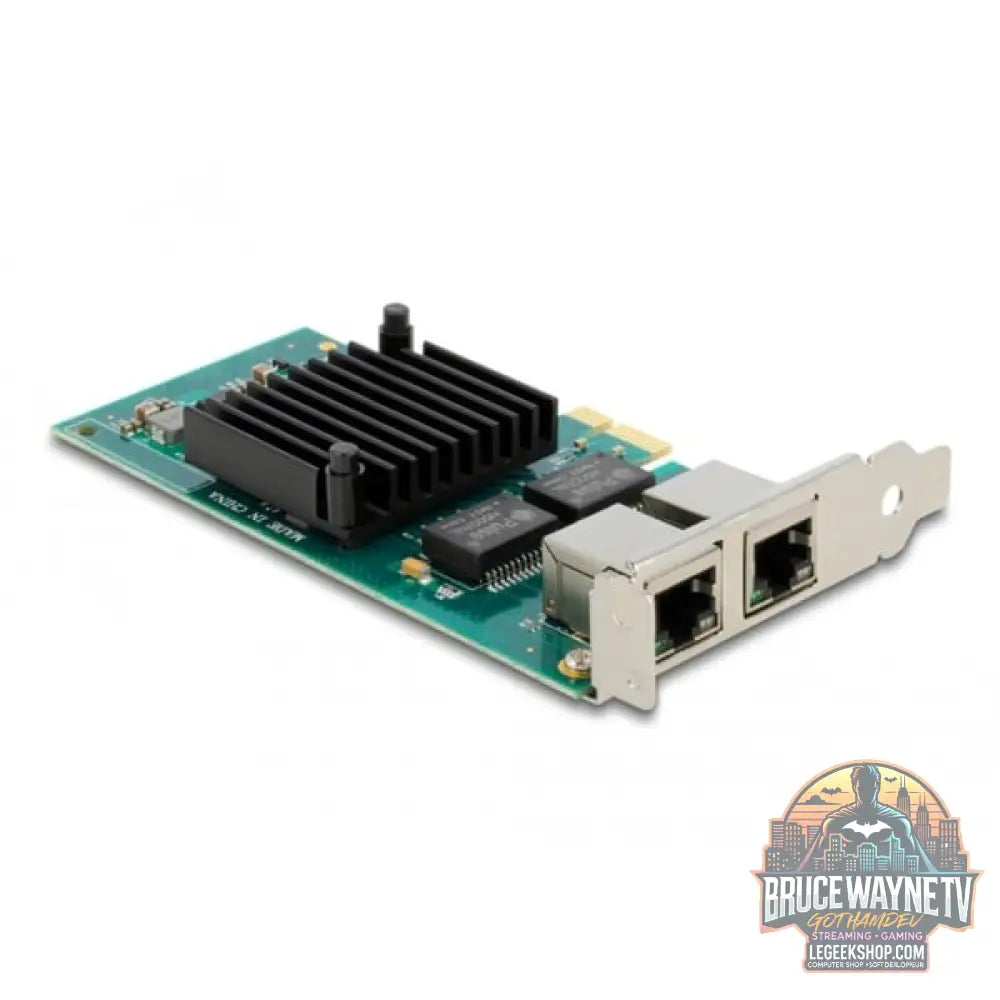 DeLOCK PCIe x1 auf 2x RJ45 Gbit, adaptateur réseau - DeLOCK - vue 2