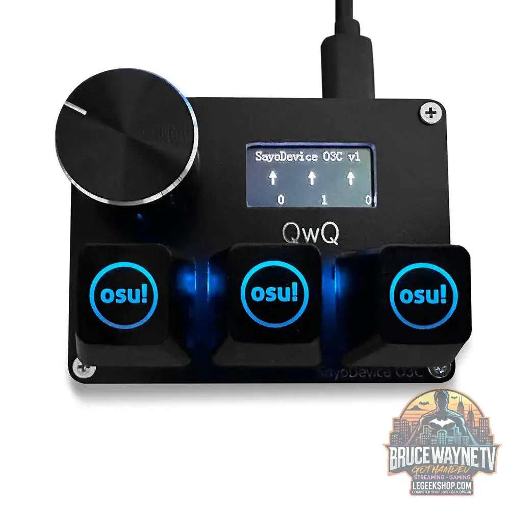 🎮 Mini Clavier Mécanique SayoDevice OSU O3C – Switchs Magnétiques Roses | Écran IPS & Ultra-Vitesse - Legeekshop