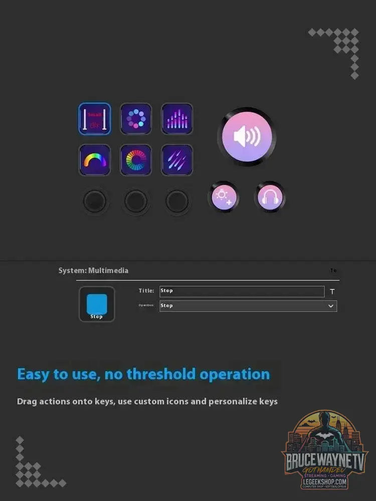 🎮 Clavier Macro Visuel Mirabox N3 – Streamdeck Personnalisable pour PC - Legeekshop