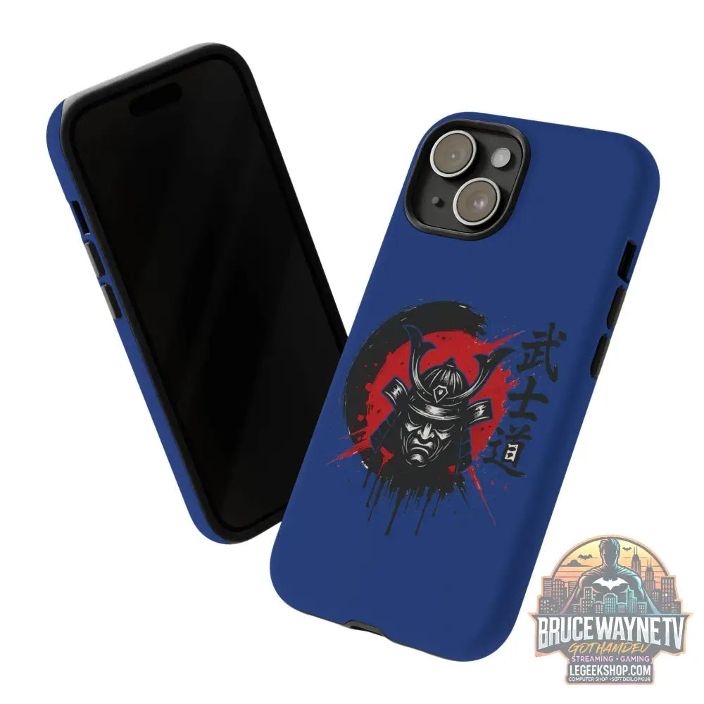 📱 samurai phone case Bleue foncé – coque renforcée iPhone 📱 - Phone Case