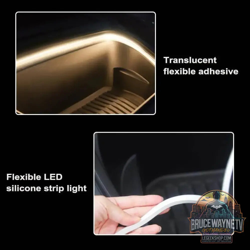 💡 BLALION – Bande LED Ambiante Frunk pour Tesla Modèle 3 Y S X (5M) - Legeekshop