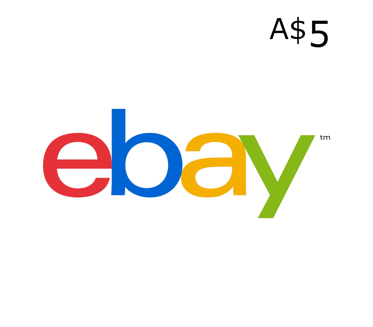 eBay A$5 Gift Card AU