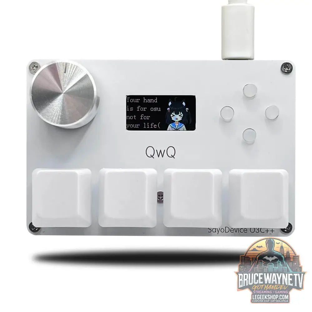 🎮 Mini Clavier Mécanique SayoDevice OSU O3C – Switchs Magnétiques Roses | Écran IPS & Ultra-Vitesse - Legeekshop