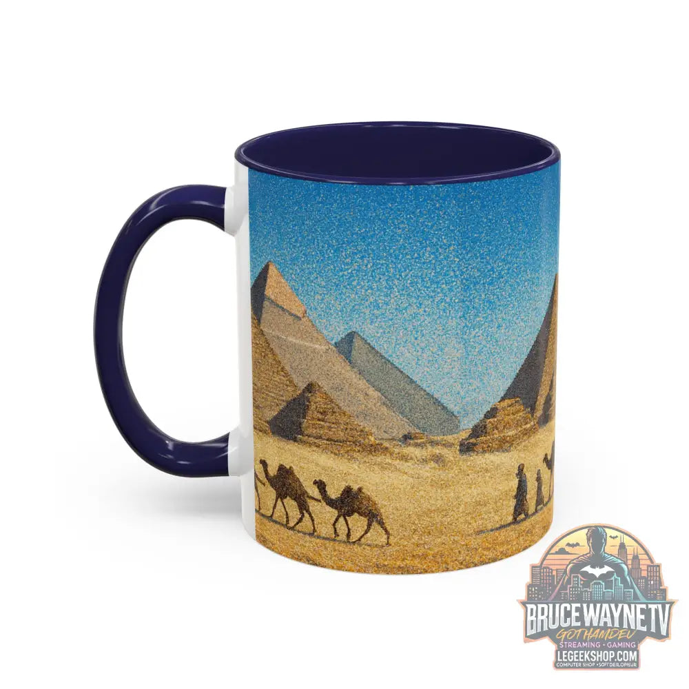 Egyptian Pyramids Camel Caravan Accent Coffee Mug - Mug