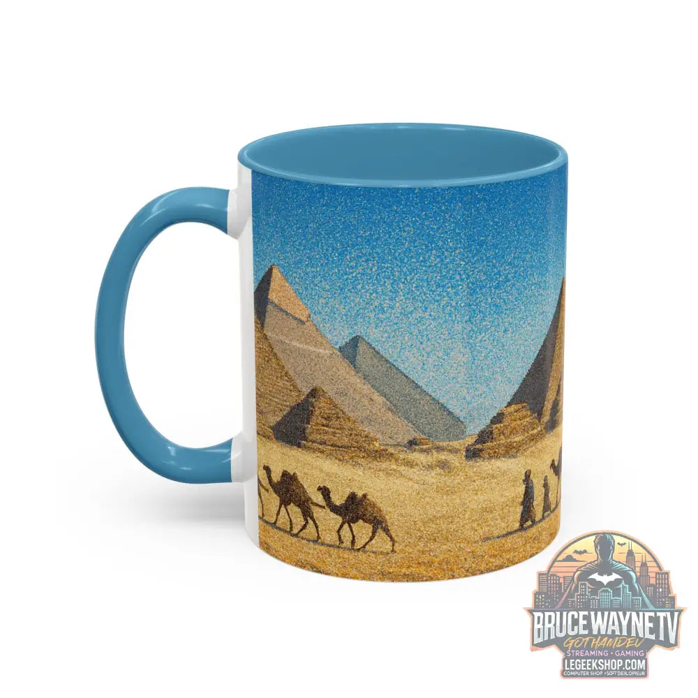 Egyptian Pyramids Camel Caravan Accent Coffee Mug - Mug