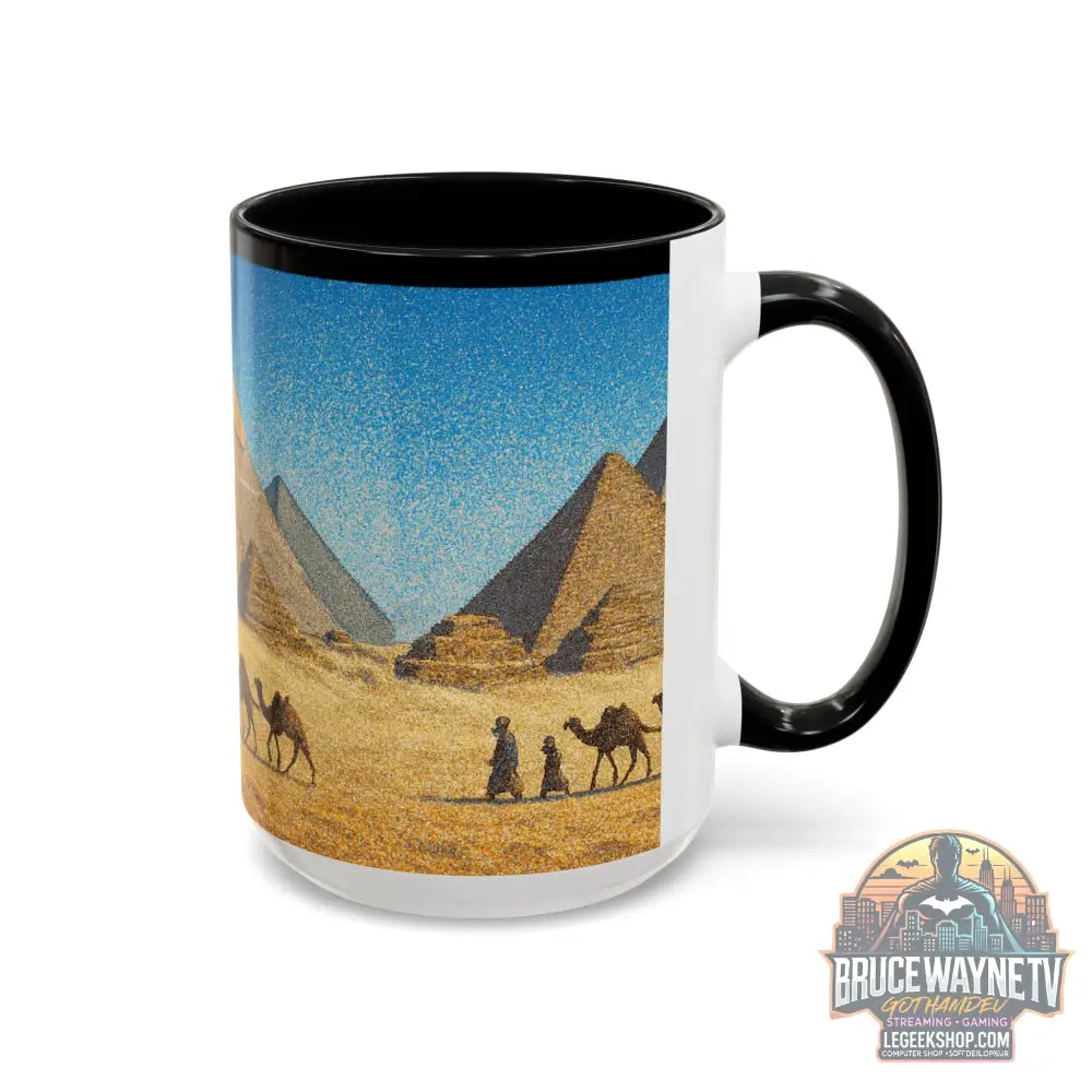 Egyptian Pyramids Camel Caravan Accent Coffee Mug - Mug