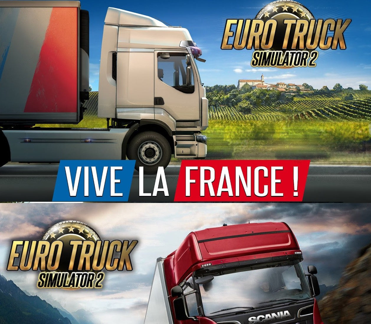 Euro Truck Simulator 2 + Vive la France DLC Bundle