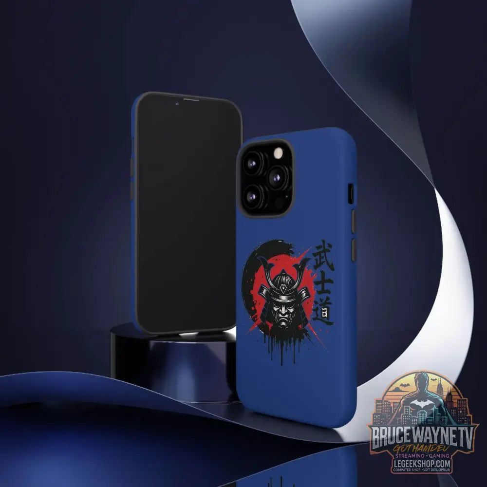 📱 samurai phone case Bleue foncé – coque renforcée iPhone 📱 - Phone Case