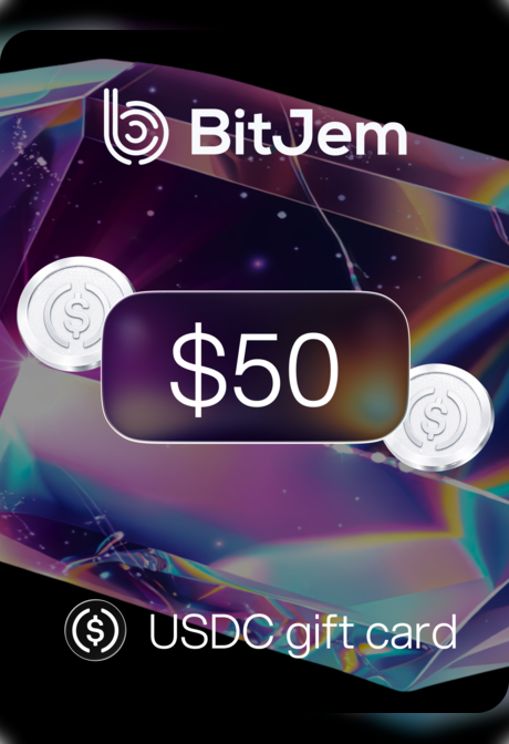 BitJem Crypto Gift Card USDC 50 USD - BitJem Key