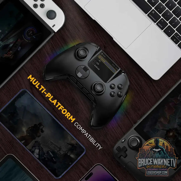 Manbaone - Manette de jeu sans fil intelligente, Joystick PC, Bluetooth et multi-plateforme - Legeekshop