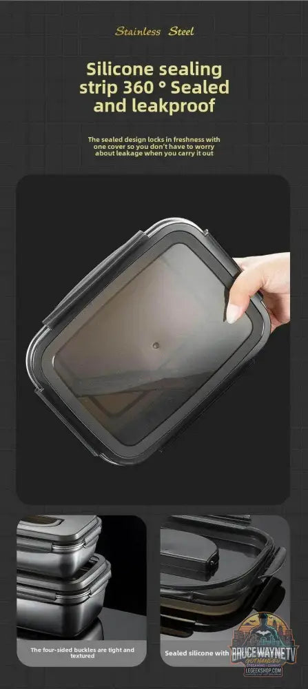 🥗 Boîte Alimentaire Inox 304 Hermétique | Lunch Box Bento Durable - Legeekshop