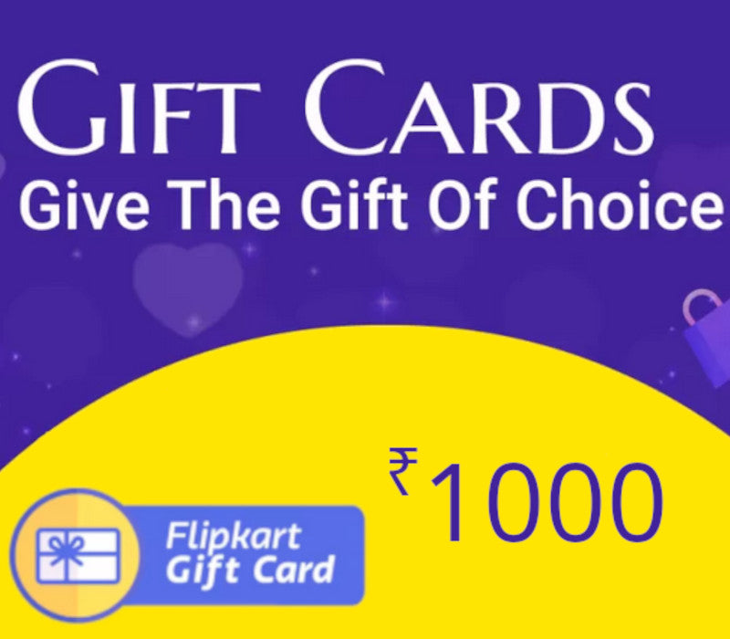 Flipkart INR 1000 Gift Card IN