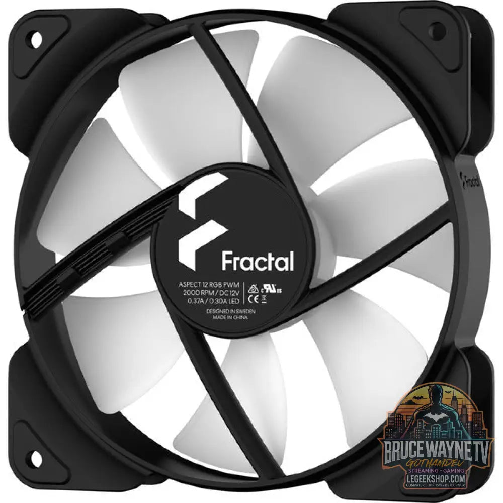 Fractal Design Aspect 12 RGB PWM Black Frame 3er, Gehäuselüfter - Fractal Design - vue 3