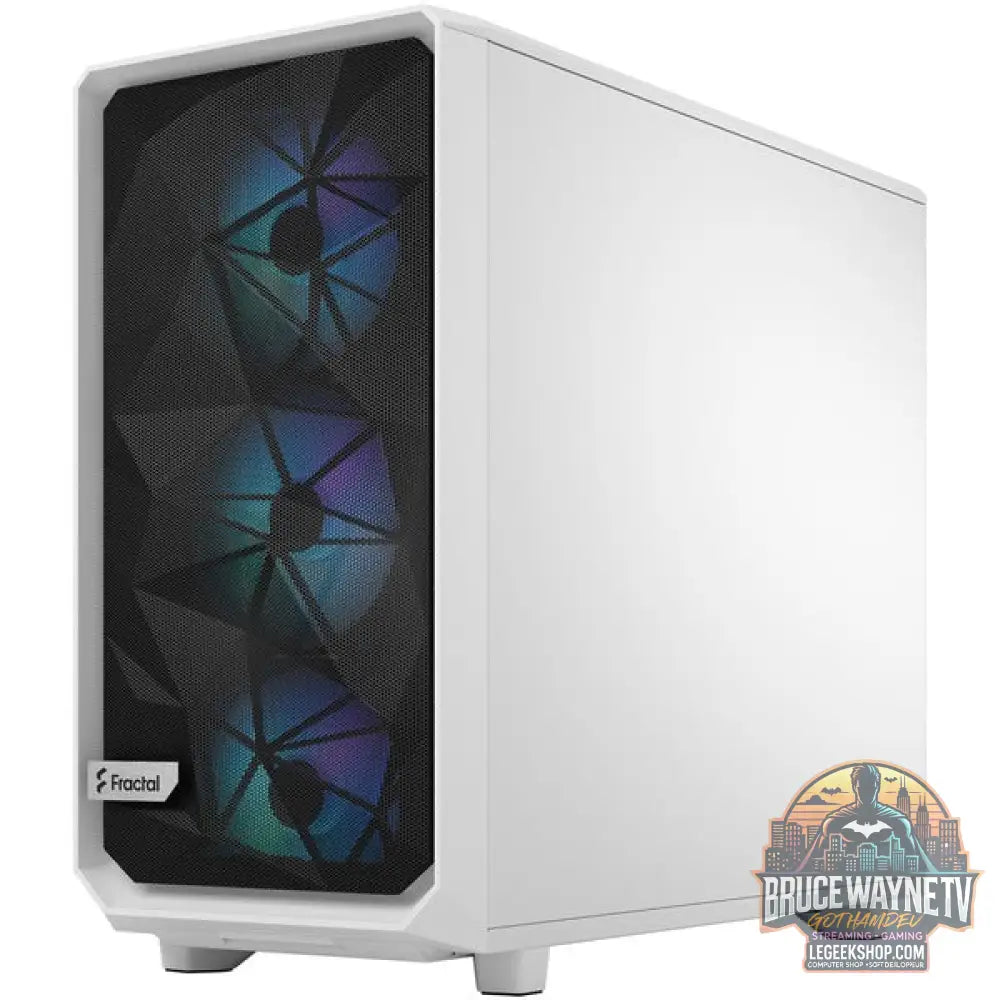 Fractal Design Meshify 2 RGB White TG Clear Tint, Tower-Gehäuse - Fractal Design - vue 3