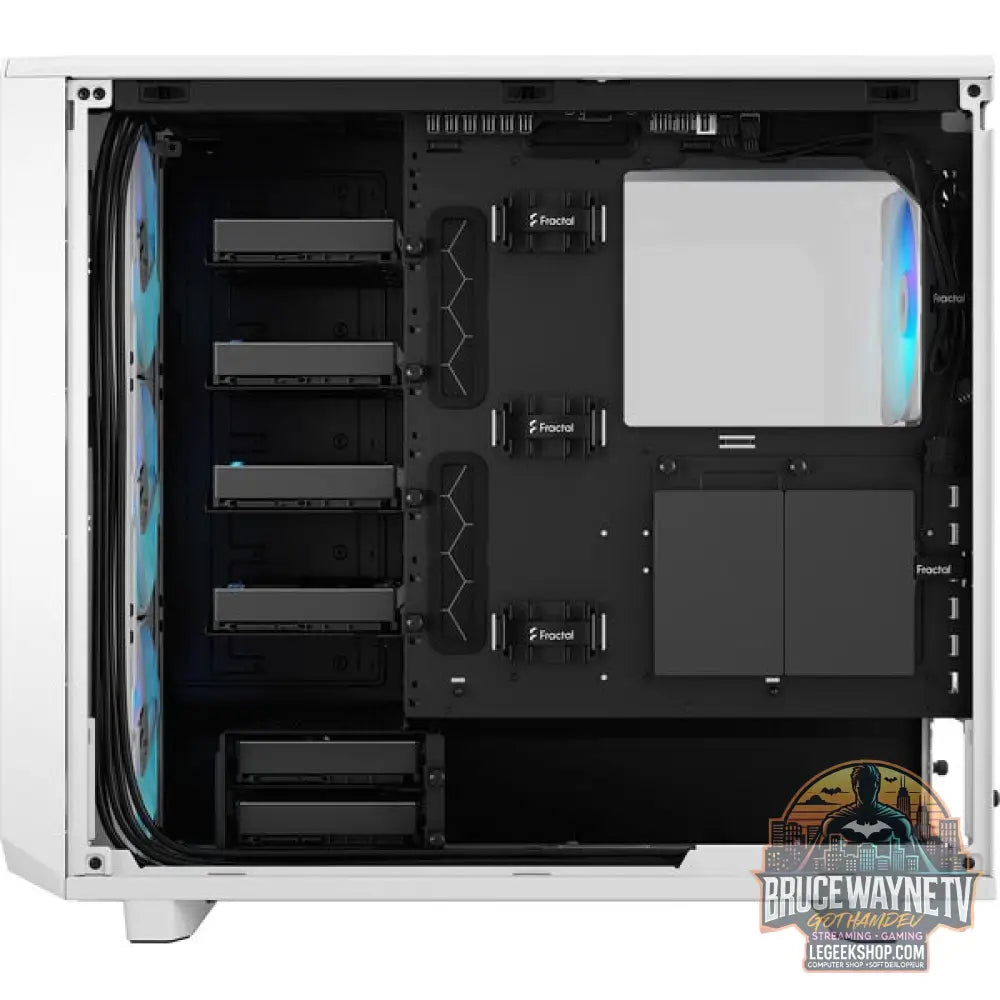 Fractal Design Meshify 2 RGB White TG Clear Tint, Tower-Gehäuse - Fractal Design - vue 8