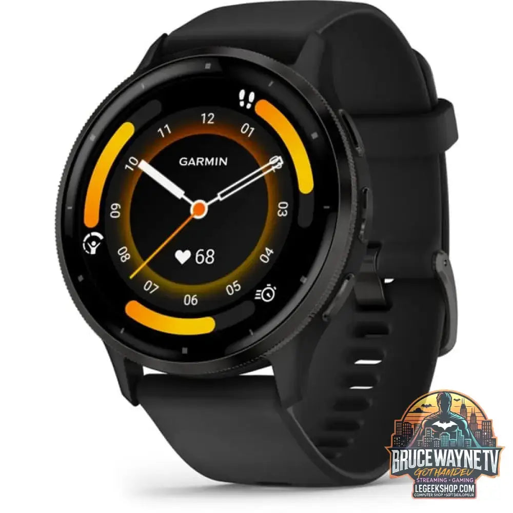 Garmin Venu 3, Smartwatch schwarz/dunkelgrau, 45 mm, schwarzes Silikon-Armband - Garmin - vue 5