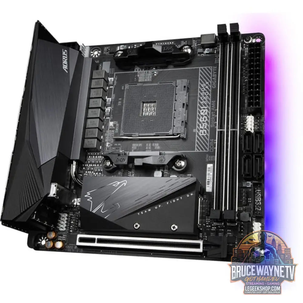 GIGABYTE B550I AORUS PRO AX, carte mère - GIGABYTE - vue 4