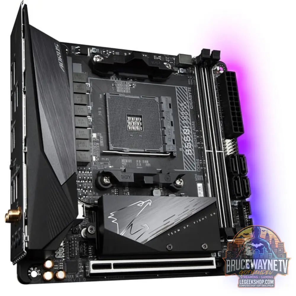 GIGABYTE B550I AORUS PRO AX, carte mère - GIGABYTE - vue 2