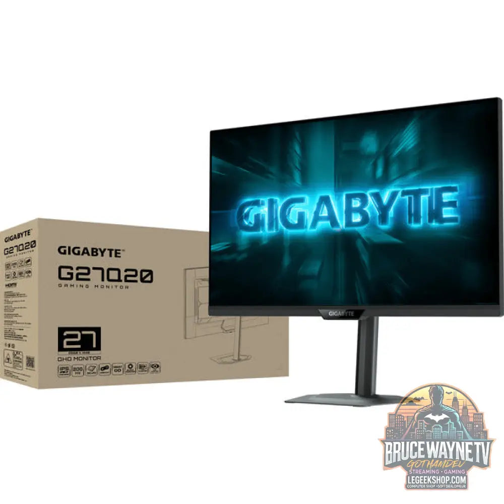 GIGABYTE G27Q20 27" QHD/WQHD IPS 200 Hz - GIGABYTE - vue 7