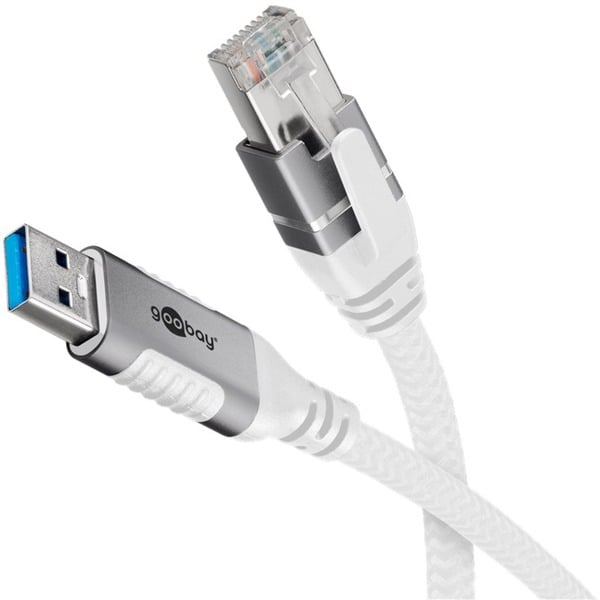 goobay Ethernet-câble USB-A 3.2 Gen1 Stecker > RJ-45 Stecker, adaptateur réseau - goobay - vue 4
