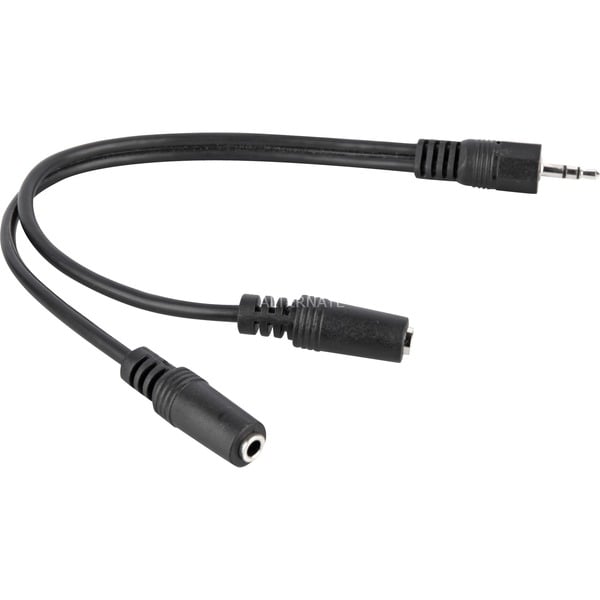 goobay câble 3,5mm-Stecker > 2x 3,5mm-Kupplung - goobay