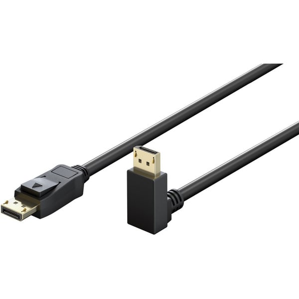 (€ 4,76 / 1 m) goobay câble DisplayPort Stecker 90° > DisplayPort Stecker, 8K / 144Hz - goobay - vue 2