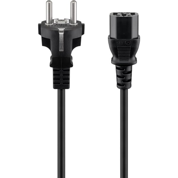 goobay Kaltgeräte-Anschlusskabel C13 > Schutzkontakt-Stecker - goobay - vue 2