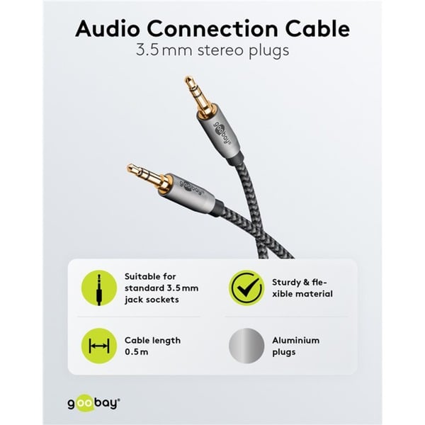 goobay Plus Audio Verbindungskabel AUX 3,5mm stereo - goobay - vue 8