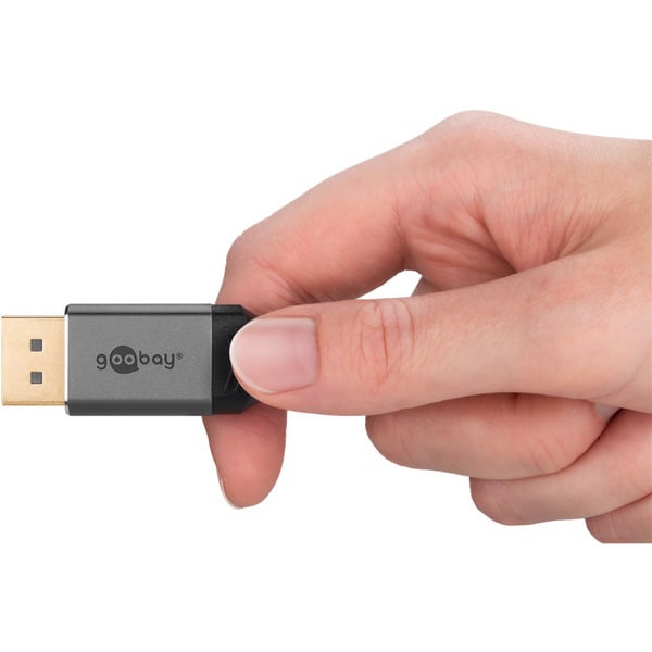 goobay Plus DisplayPort 2.0/2.1 câble, 8K @ 144Hz, 54 Gbit/s - goobay - vue 7