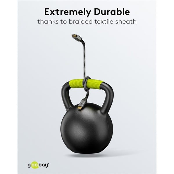 goobay Plus High-Speed-HDMI-câble avec Ethernet, 4K @ 60Hz - goobay - vue 11