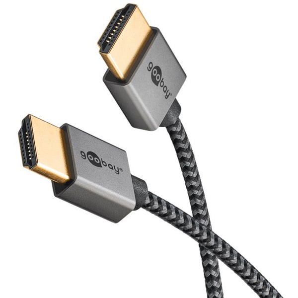 goobay Plus Slim High-Speed-HDMI-câble avec Ethernet, 4K @ 60Hz - goobay - vue 4