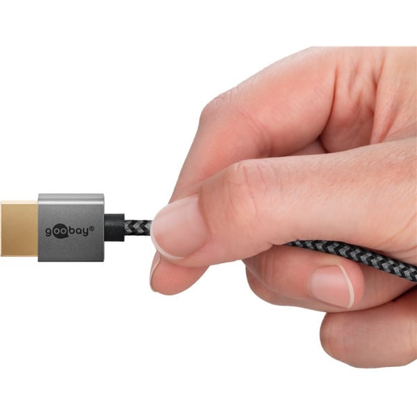 goobay Plus Slim High-Speed-HDMI-câble avec Ethernet, 8K @ 60Hz - goobay - vue 5