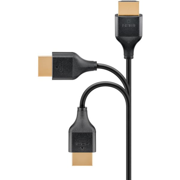 goobay Slim High-Speed-HDMI-câble avec Ethernet, 4K @ 60Hz - goobay - vue 4