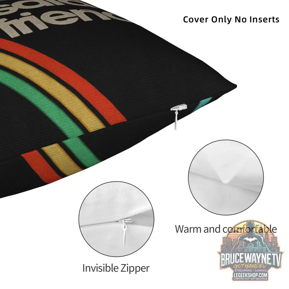Housse de Coussin Arc Raiders ’Dude I Said Friendly’ - Déco Gaming Humour - Housses de Coussin & Décoration Gaming