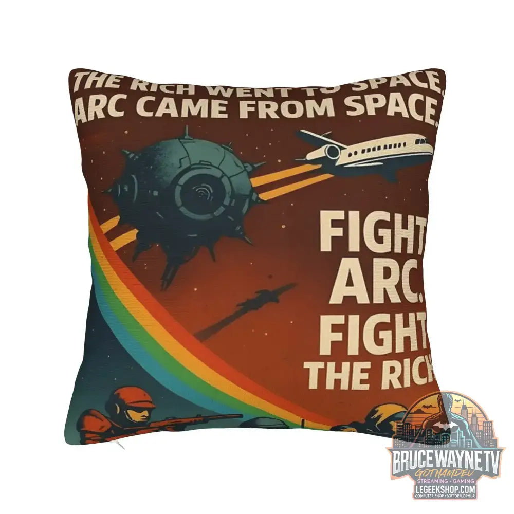 Housse de Coussin Arc Raiders Rétro Déco Canapé Chambre - 3 / 300*300mm - Housse de Coussin