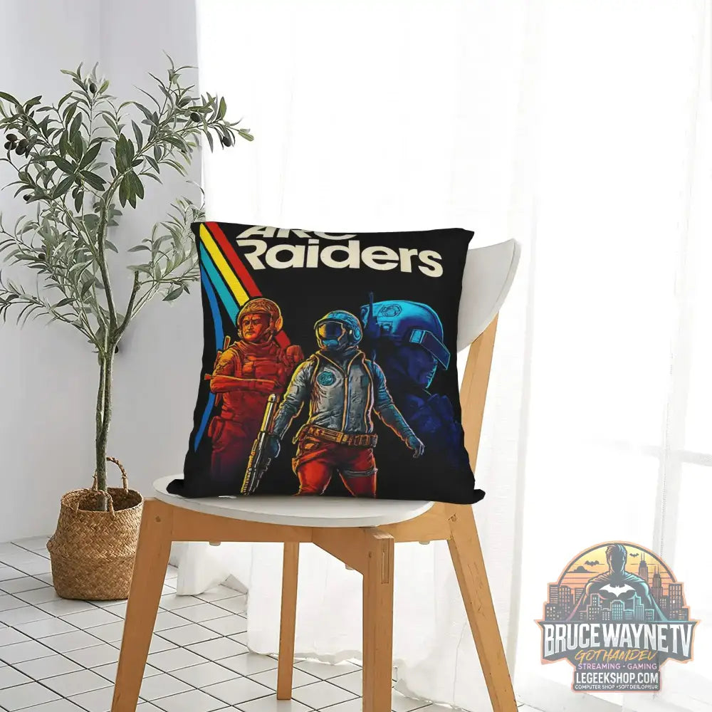 Housse de Coussin Arc Raiders Rétro Déco Canapé Chambre - Housse de Coussin