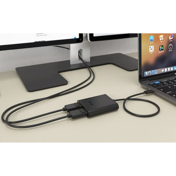 € 30,24 i-tec Video Adapter USB-C > Dual DisplayPort 4K / 60Hz (single 8K / 30Hz) - i-tec - vue 5