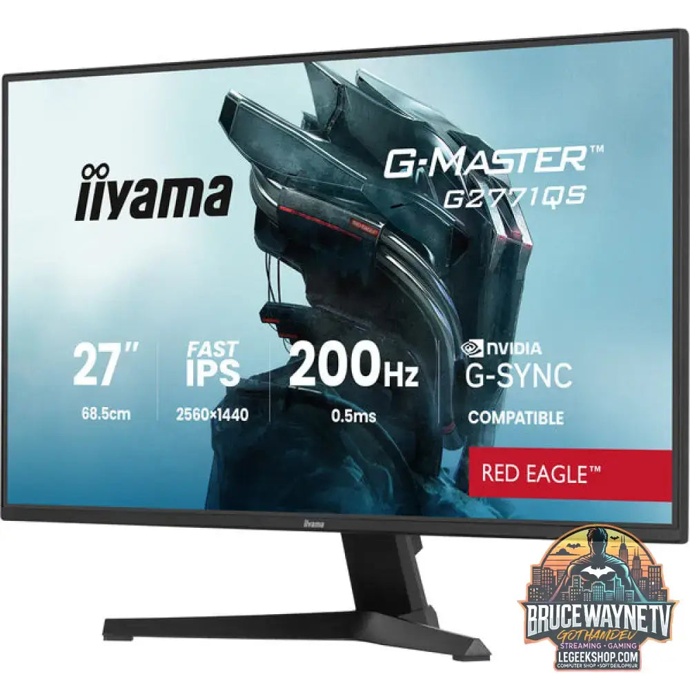 iiyama G-Master G2771QS-B1 Red Eagle 27" QHD/WQHD IPS 200 Hz - iiyama - vue 3