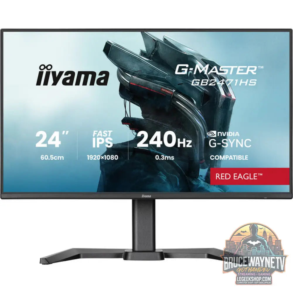 iiyama G-Master GB2471HS-B1 Red Eagle 23,8" Full HD IPS 240 Hz - iiyama - vue 2