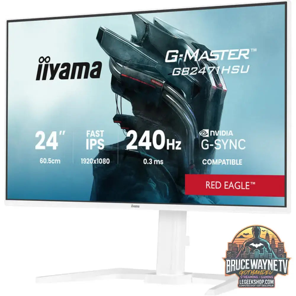 iiyama G-MASTER GB2471HSU-W1 23,8" Full HD IPS 240 Hz - iiyama - vue 3