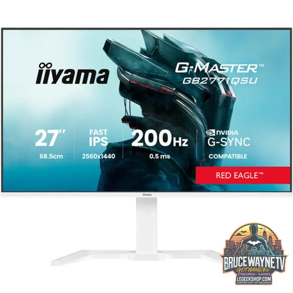 iiyama G-Master GB2771QSU-W1 Red Eagle 27" QHD/WQHD IPS 200 Hz - iiyama - vue 2