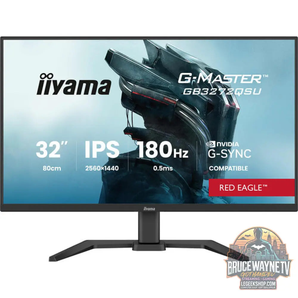 iiyama G-Master GB3272QSU-B1 Red Eagle 31,5" QHD/WQHD IPS 180 Hz - iiyama - vue 3