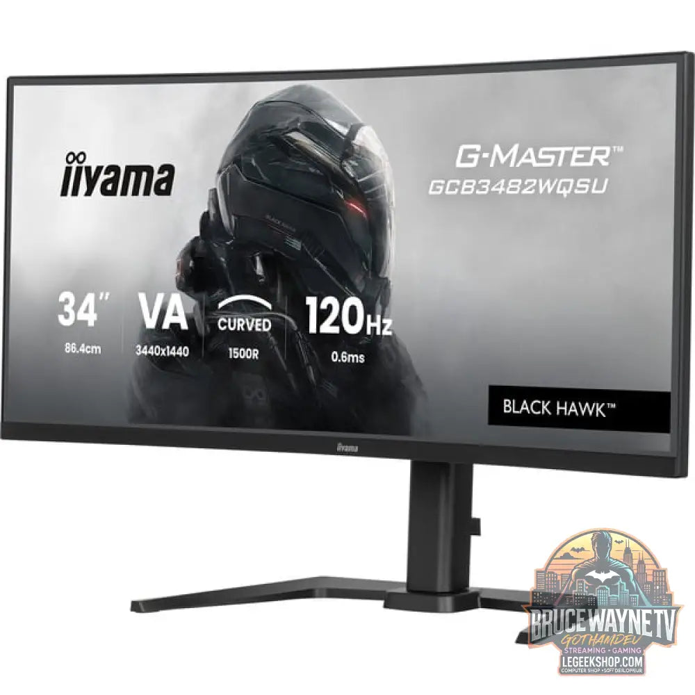 iiyama G-Master GCB3482WQSU-B1 BLACK HAWK 34" QHD/WQHD VA 120 Hz - iiyama - vue 3